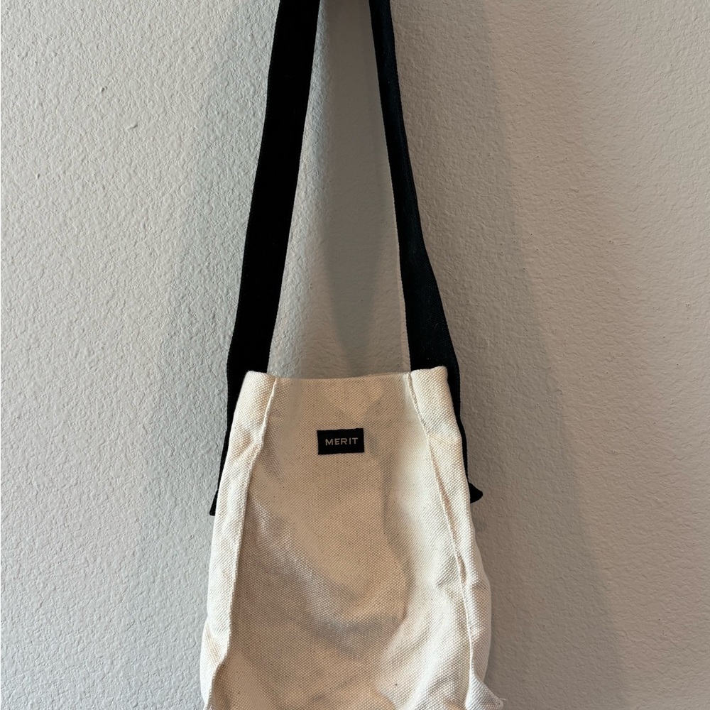 Merit Limited Edition The Summer Canvas Tote Bag Cream Mini